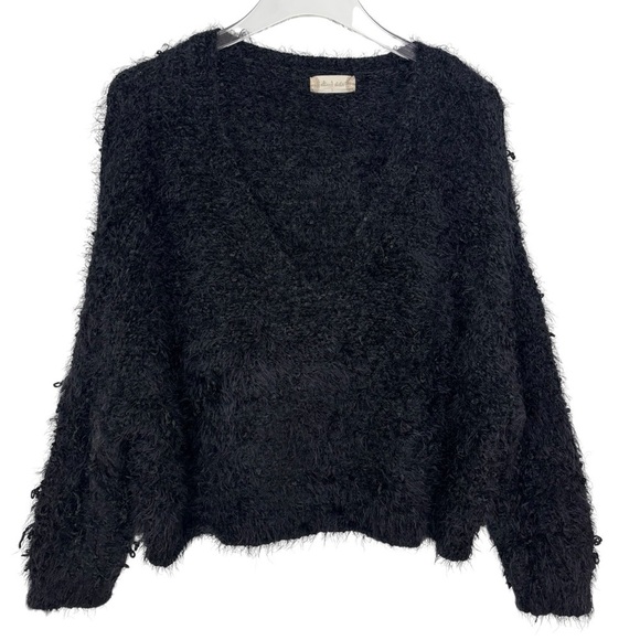 Altar’d State Black V-Neck Sweater Size Large - Picture 1 of 10